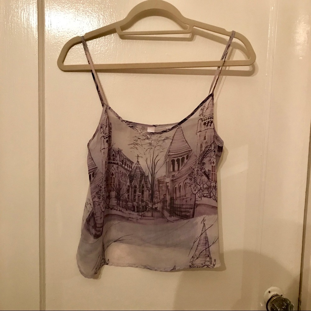American Apparel Chiffon tank top